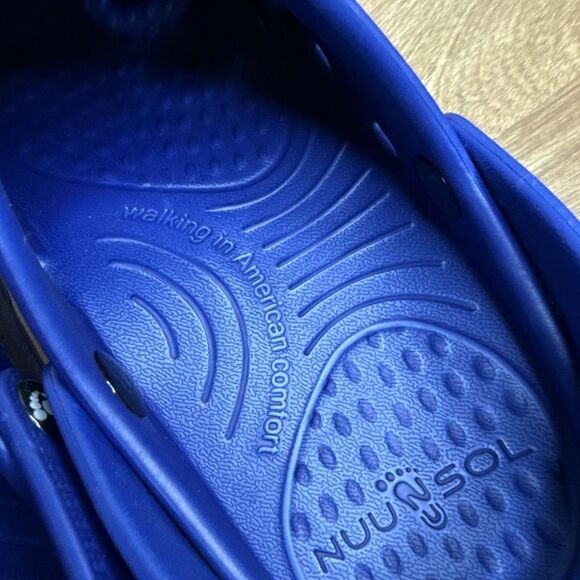 NUUSOL Unisex McCall Blue Clog Light EVASOL Foam Footwear Sandal Women 7 EUC - Picture 7 of 11